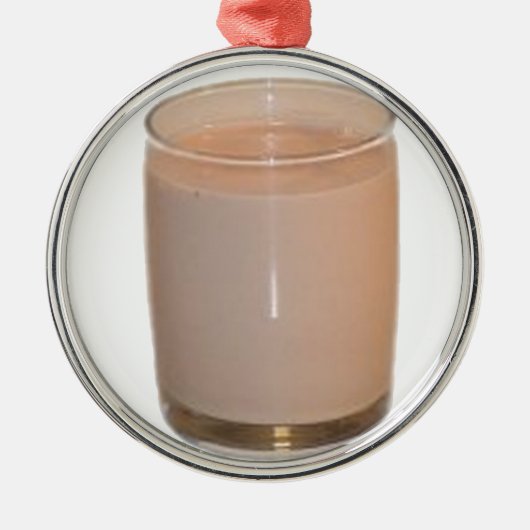 Chocolaatmelk Metalen Ornament (Voorkant)