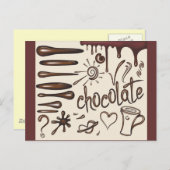Chocolade3 Briefkaart (Voorkant / Achterkant)