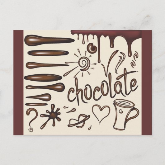 Chocolade3 Briefkaart (Voorkant)