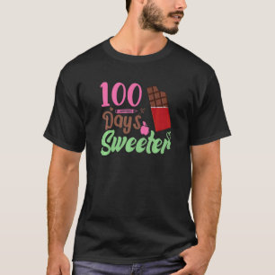 Chocolade 100 dagen school Kleding voor Leraar T-shirt