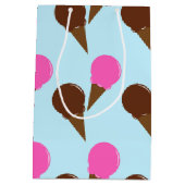 Chocolade & Aardbei Ice Cream Party Gift Bag Medium Cadeauzakje (Achterkant)