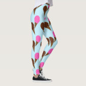 Chocolade & Aardbei Ijs Cones Blue Lounge Leggings (Rechts)