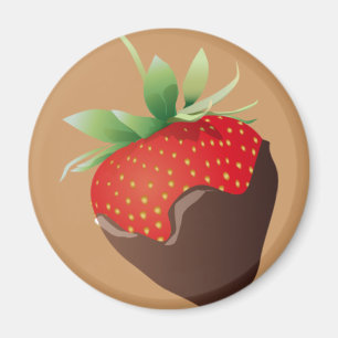 Chocolade-aardbei Magneet