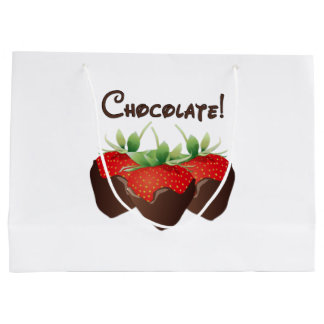Chocolade aardbeien   groot cadeauzakje