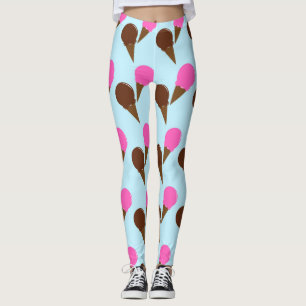 Chocolade & Aardbeien Ijsjes Blue Lounge Leggings