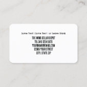 Chocolade aardbeien visitekaartje (Achterkant)