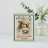  chocolade Adverteren Briefkaart (Staand voorkant)