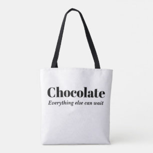 Chocolade Alles Andere Kan Wachten Draagtas