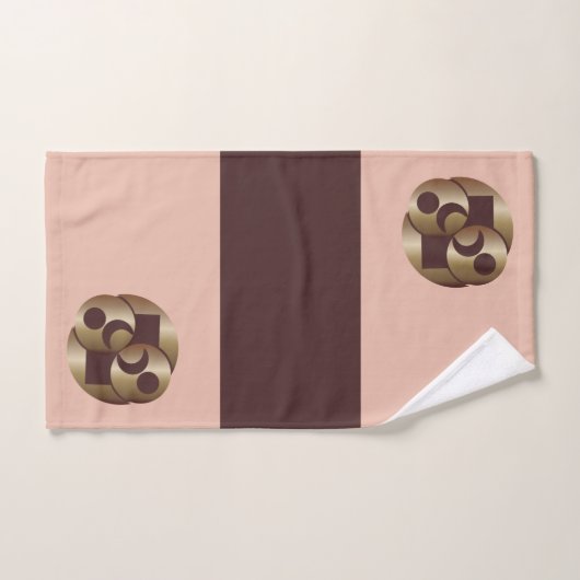 Chocolade and Gold Planets Moon Bad Handdoek (Handdoek)