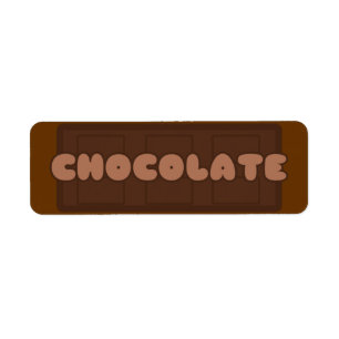 chocolade bakkerijetiketten etiket