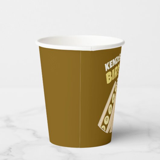 Chocolade Banaan Sandwich Verjaardag Picknick Part Papieren Bekers (Rechts)