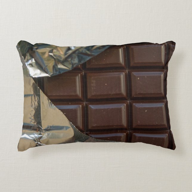 Chocolade Bar Polyester Accent Pillow 16 x 12 inch Kussen (Voorkant)