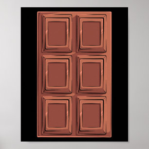 Chocolade Bar S'mores Kostuum Groep Camping Poster