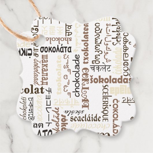 Chocolade Bedankjes Labels (Voorkant)