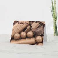 Chocolade Bedankt Opmerking Kaart