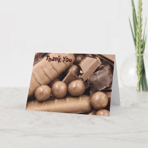Chocolade Bedankt Opmerking Kaart