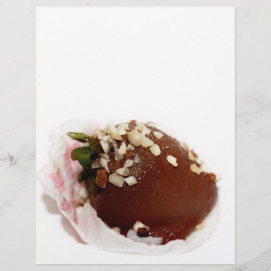 Chocolade bedekte aardbeien flyer (Voorkant)