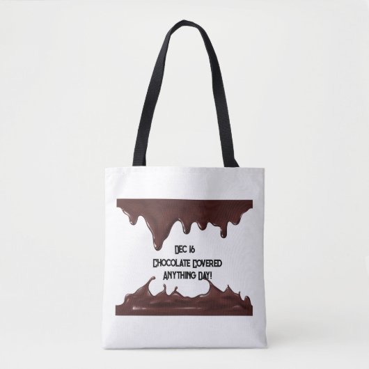 Chocolade bedekte alles dag draagtas (Voorkant)