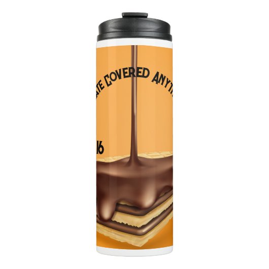 Chocolade bedekte alles dag thermosbeker (Voorkant)