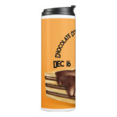Chocolade bedekte alles dag thermosbeker (Gedraaid links)