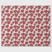 Chocolade bedekte harten cadeaupapier (Vlak)