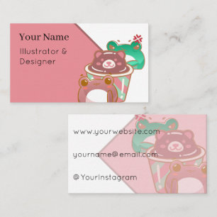 Chocolade Beer Cupcake met Tai en Gorm Visitekaartje