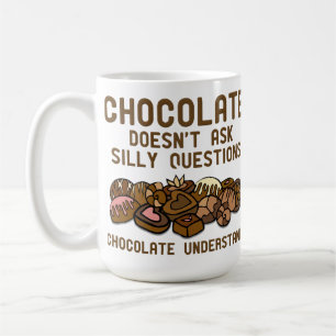 Chocolade Begrijpt Grappige Mok