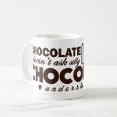 Chocolade begrijpt koffiemok (Voorkant links)