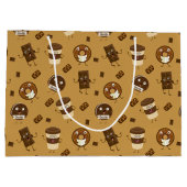 Chocolade-behandelingen Gift Bag Groot Cadeauzakje (Achterkant)