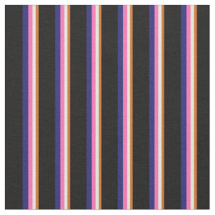 Chocolade, Beige, Hot Pink, Midnight Blue en Black Stof