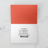 Chocolade Birthday Cupcake Kaart (Binnen)