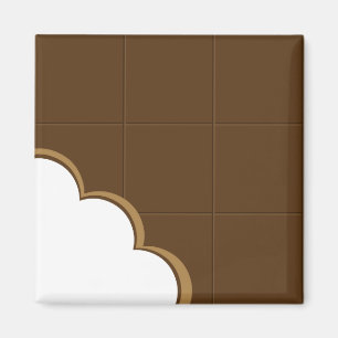 Chocolade Bite magnet Magneet