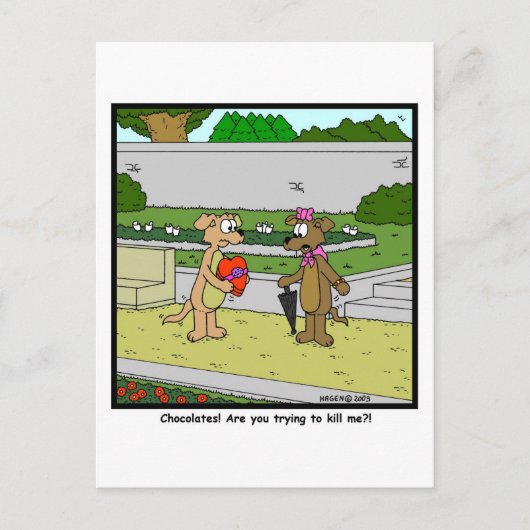Chocolade?! Briefkaart (Voorkant)