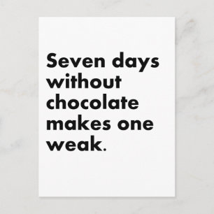 Chocolade Briefkaart
