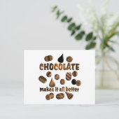Chocolade Briefkaart (Staand voorkant)