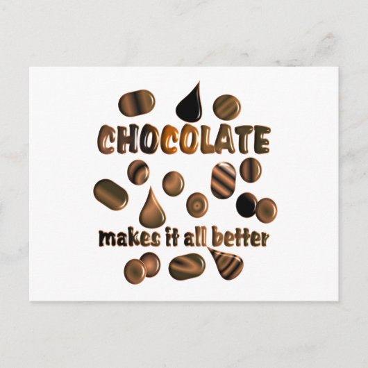 Chocolade Briefkaart (Voorkant)