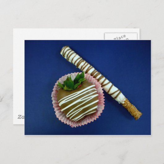 Chocolade Briefkaart (Voorkant / Achterkant)