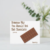 chocolade briefkaart (Staand voorkant)