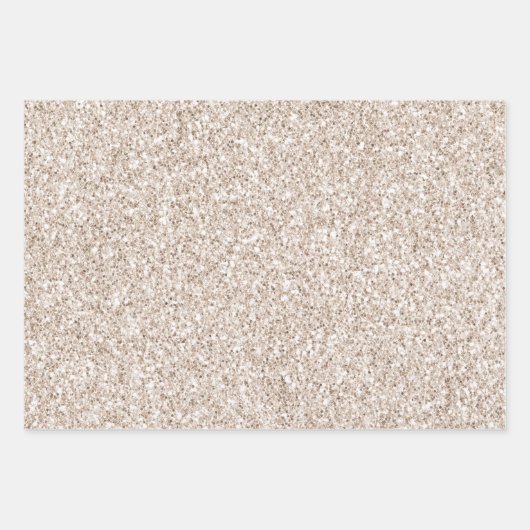 Chocolade Brown Cream Blush Zebra Glitter Inpakpapier Vel (Voorkant 2)