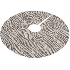Chocolade Brown Cream Blush Zebra Glitter Kerstboom Rok