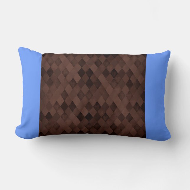 Chocolade Brown Diamonds Kussen (Voorkant)