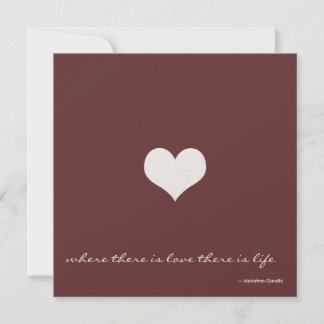 Chocolade Brown & Gold Minimalist Uitnodiging