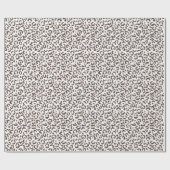 Chocolade Brown Leopard Glitter Cadeaupapier (Vlak)