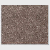 Chocolade Brown-luipaard Glitter Cadeaupapier (Vlak)
