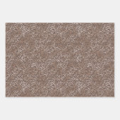 Chocolade Brown-luipaard Glitter Inpakpapier Vel (Voorkant 3)
