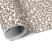 Chocolade Brown-luipdruk Cadeaupapier (Rol Hoek)