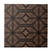 Chocolade Brown Mosaic Ceramic Tile Tegeltje (Voorkant)