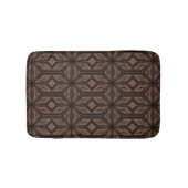 Chocolade Brown Mosaic Foam Bath Mat (Voorkant)