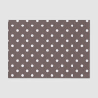 Chocolade Brown Polka Dot Tissue Paper