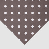 Chocolade Brown Polka Dot Tissue Paper Tissuepapier (Detail)